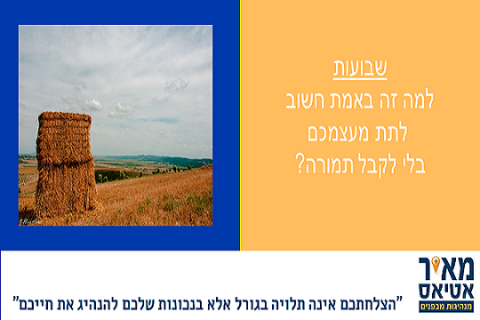 Read more about the article האם אתם באמת חוגגים את חג השבועות , רוב הסיכויים שלא….